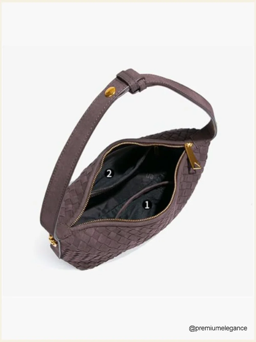 Faux Suede Woven Tote Shoulder Bag Hobo Satchel Crossbody Purse